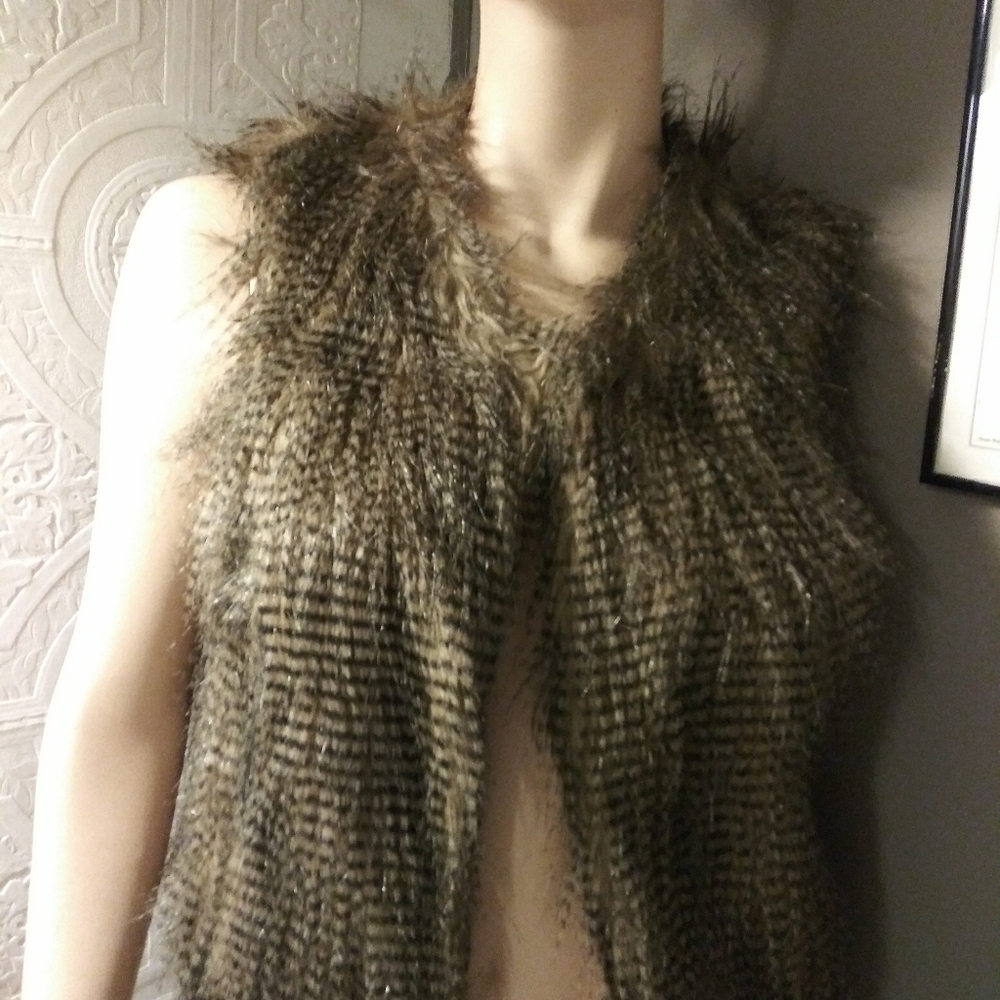 Faux fur vest